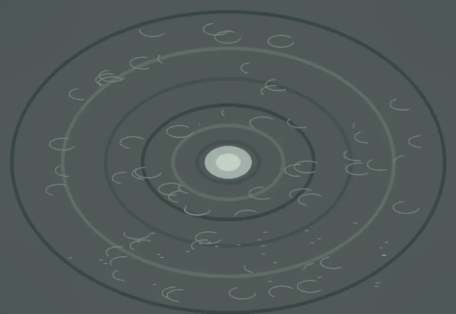 Illustration of the same line after cleaning, running clear