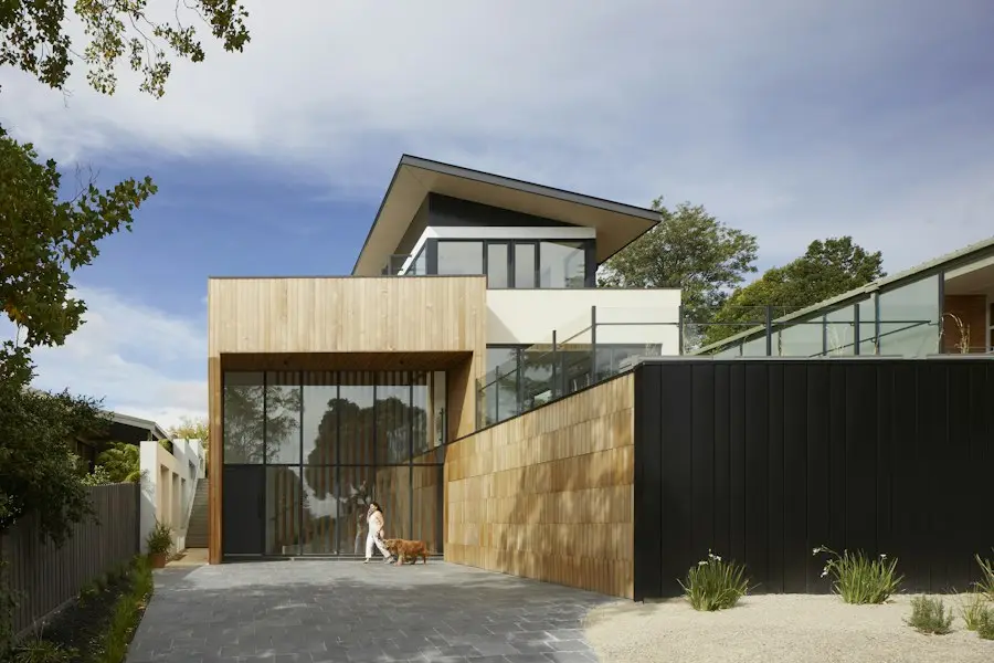 A modern house exterior