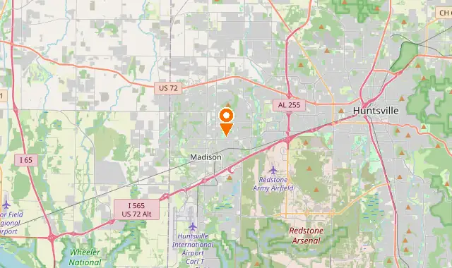Street map of Madison, AL