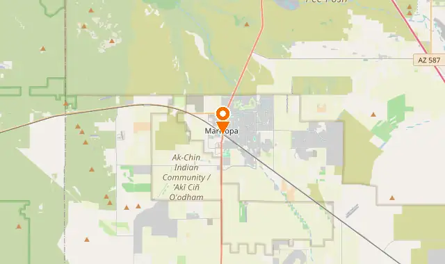 Street map of Maricopa, AZ