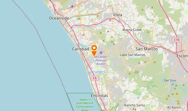Street map of Carlsbad, CA