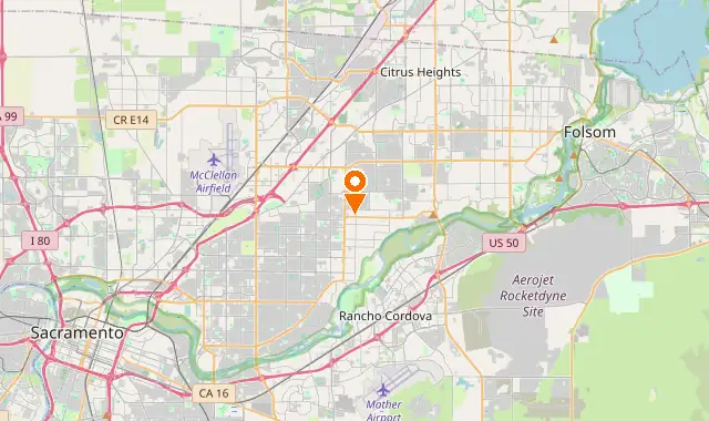 Street map of Carmichael, CA