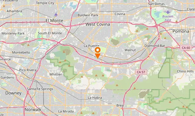 Street map of City Of Industry, CA