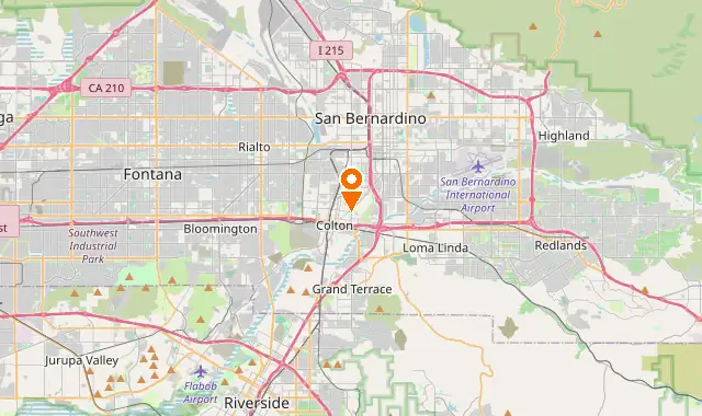 Street map of Colton, CA