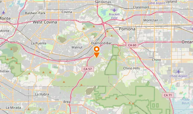 Street map of Diamond Bar, CA