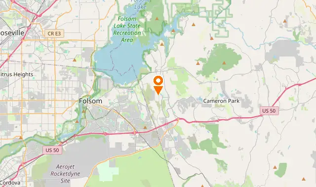 Street map of El Dorado Hills, CA