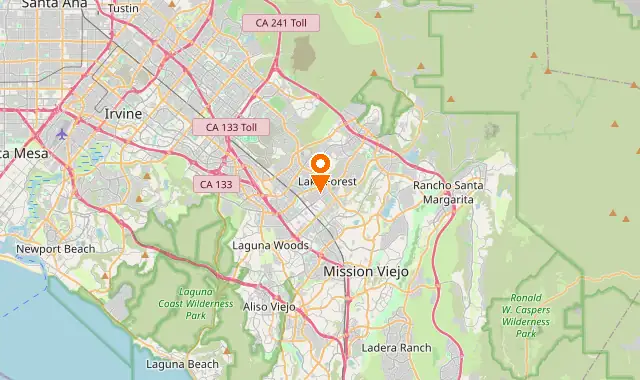Street map of El Toro, CA