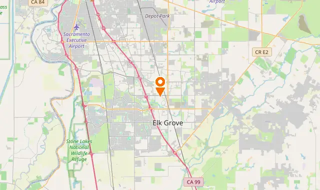 Street map of Elk Grove, CA