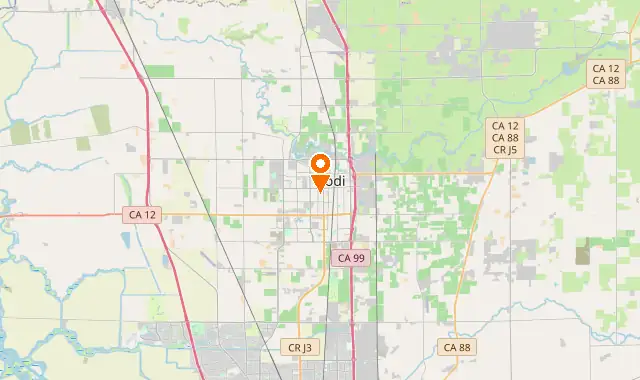 Street map of Lodi, CA
