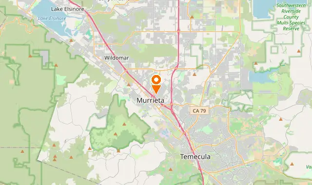 Street map of Murrieta, CA