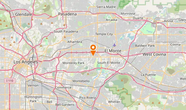 Street map of Rosemead, CA