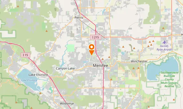 Street map of Sun City, CA