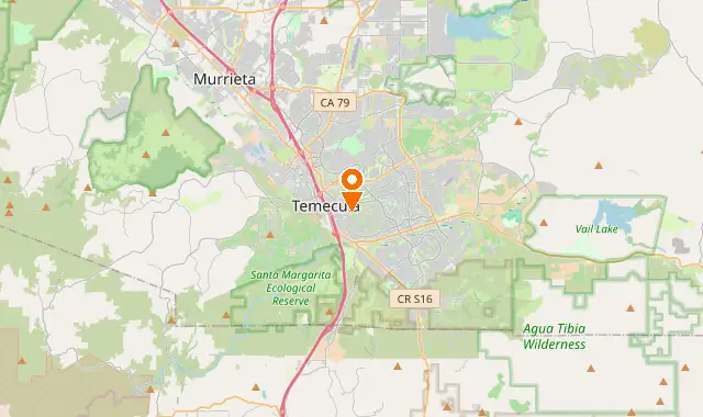 Street map of Temecula, CA