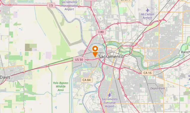 Street map of West Sacramento, CA