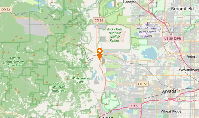 Street map of Arvada, CO