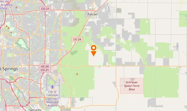 Street map of Colorado Springs, CO