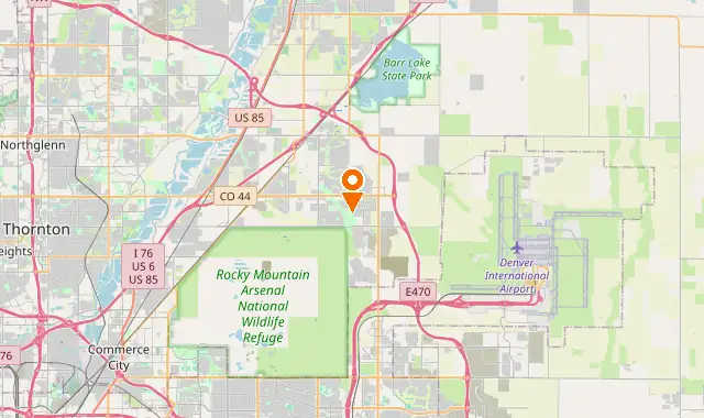 Street map of Commerce City, CO
