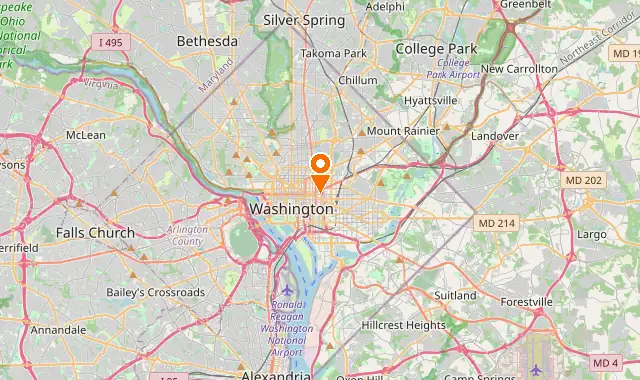 Street map of Washington, DC