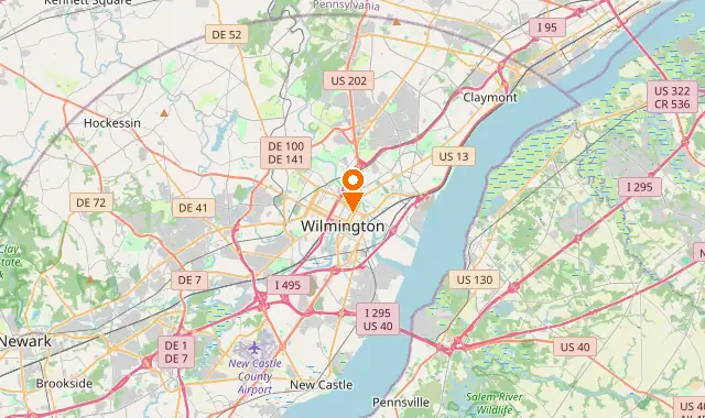 Street map of Wilmington, DE