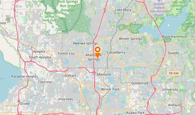 Street map of Altamonte Springs, FL