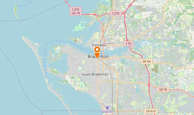 Street map of Bradenton, FL