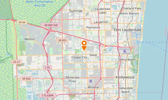 Street map of Davie, FL