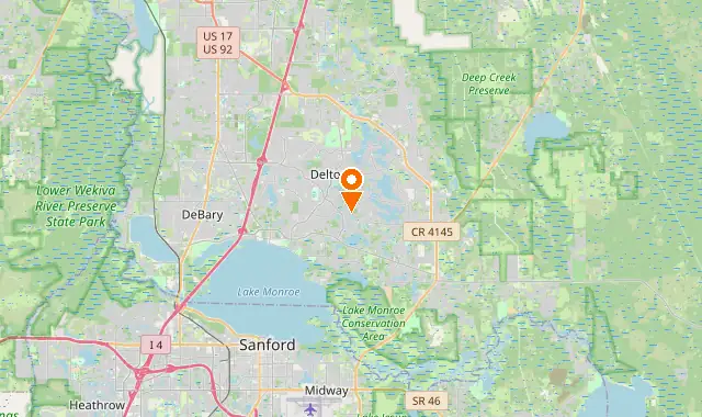 Street map of Deltona, FL