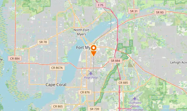 Street map of Fort Myers, FL