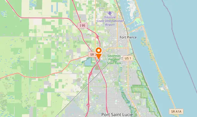 Street map of Fort Pierce, FL