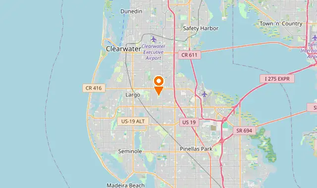 Street map of Largo, FL