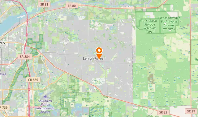 Street map of Lehigh Acres, FL