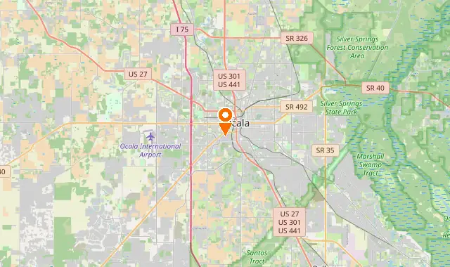 Street map of Ocala, FL