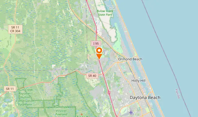 Street map of Ormond Beach, FL