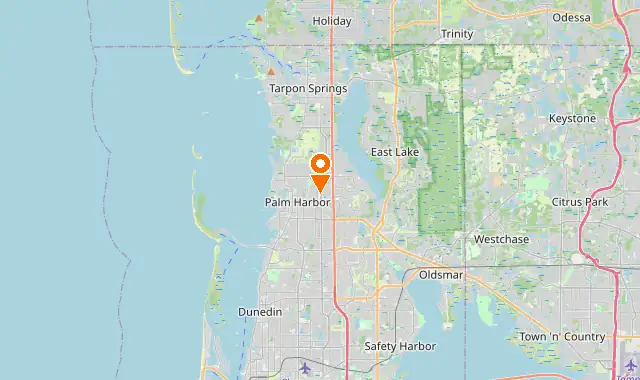 Street map of Palm Harbor, FL