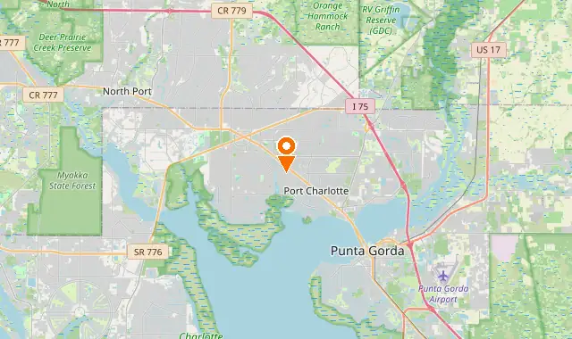 Street map of Port Charlotte, FL
