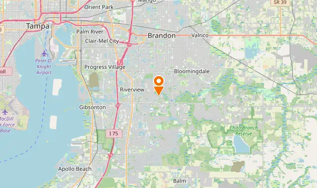 Street map of Riverview, FL