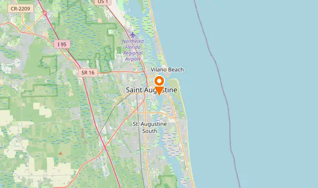 Street map of Saint Augustine, FL