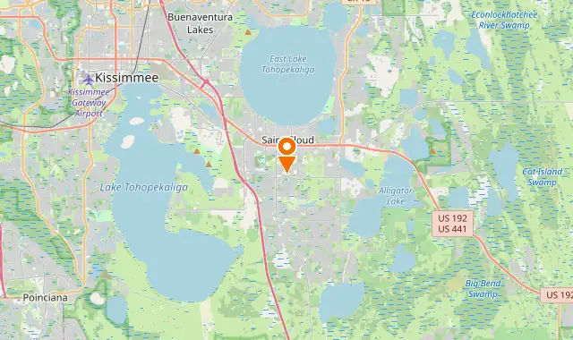 Street map of Saint Cloud, FL