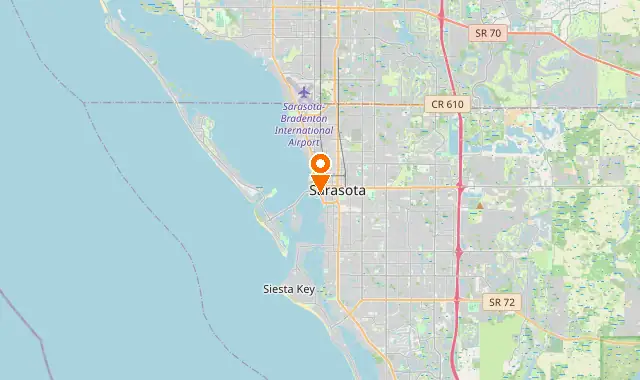 Street map of Sarasota, FL