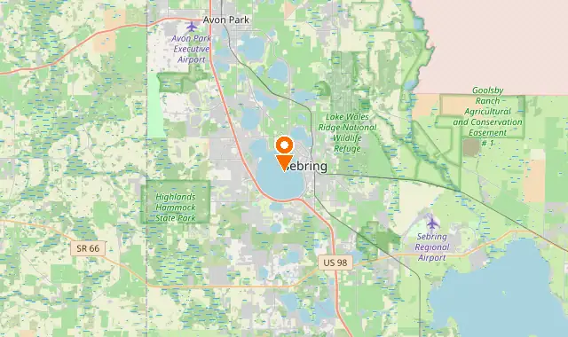 Street map of Sebring, FL