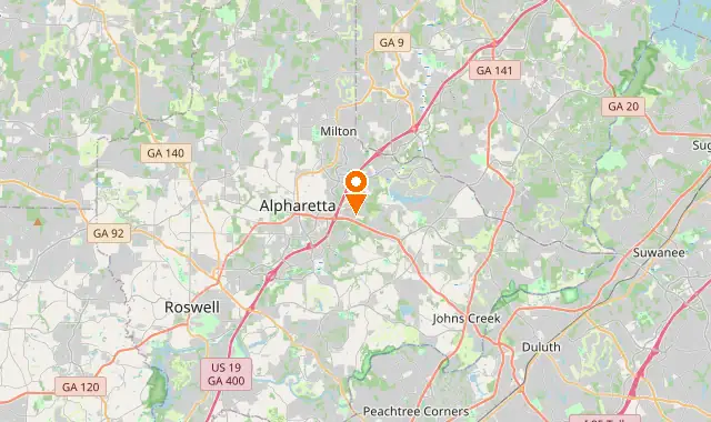 Street map of Alpharetta, GA
