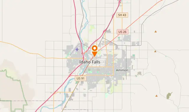 Street map of Idaho Falls, ID