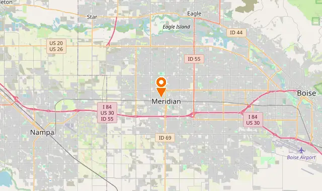 Street map of Meridian, ID