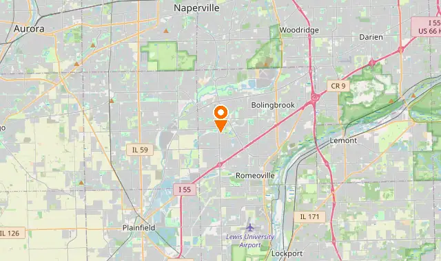 Street map of Bolingbrook, IL