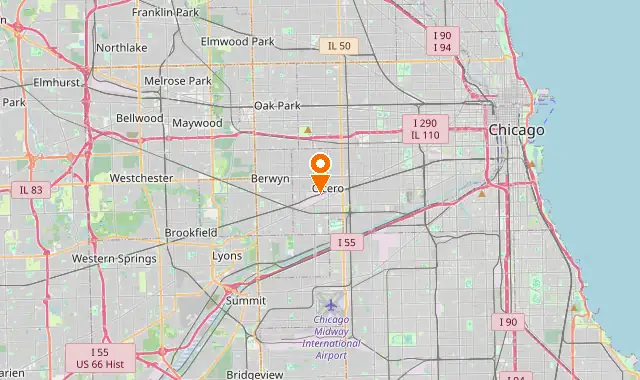 Street map of Cicero, IL