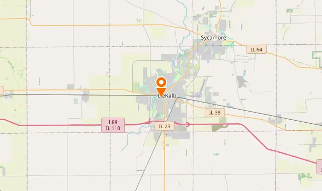 Street map of Dekalb, IL