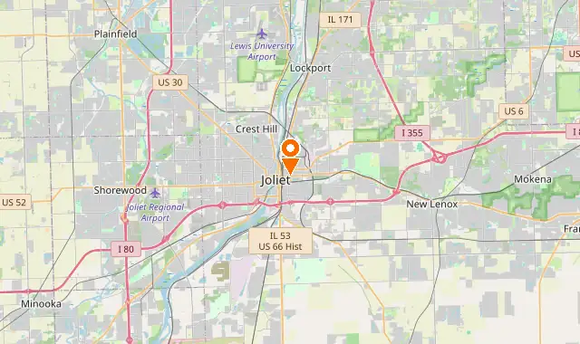 Street map of Joliet, IL