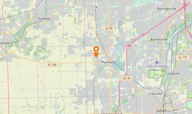 Street map of Plainfield, IL