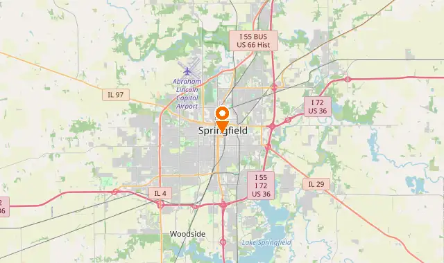 Street map of Springfield, IL