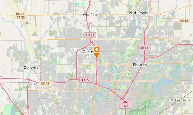 Street map of Carmel, IN